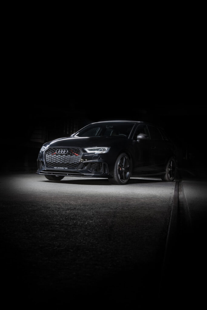 Audi RS3 noir de nuit