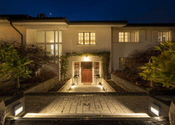 Shooting photo professionel photographe suisse Nyon shooting Immobilier de nuit suisse