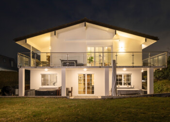 Shooting photo professionel photographe suisse Nyon shooting Immobilier de nuit suisse